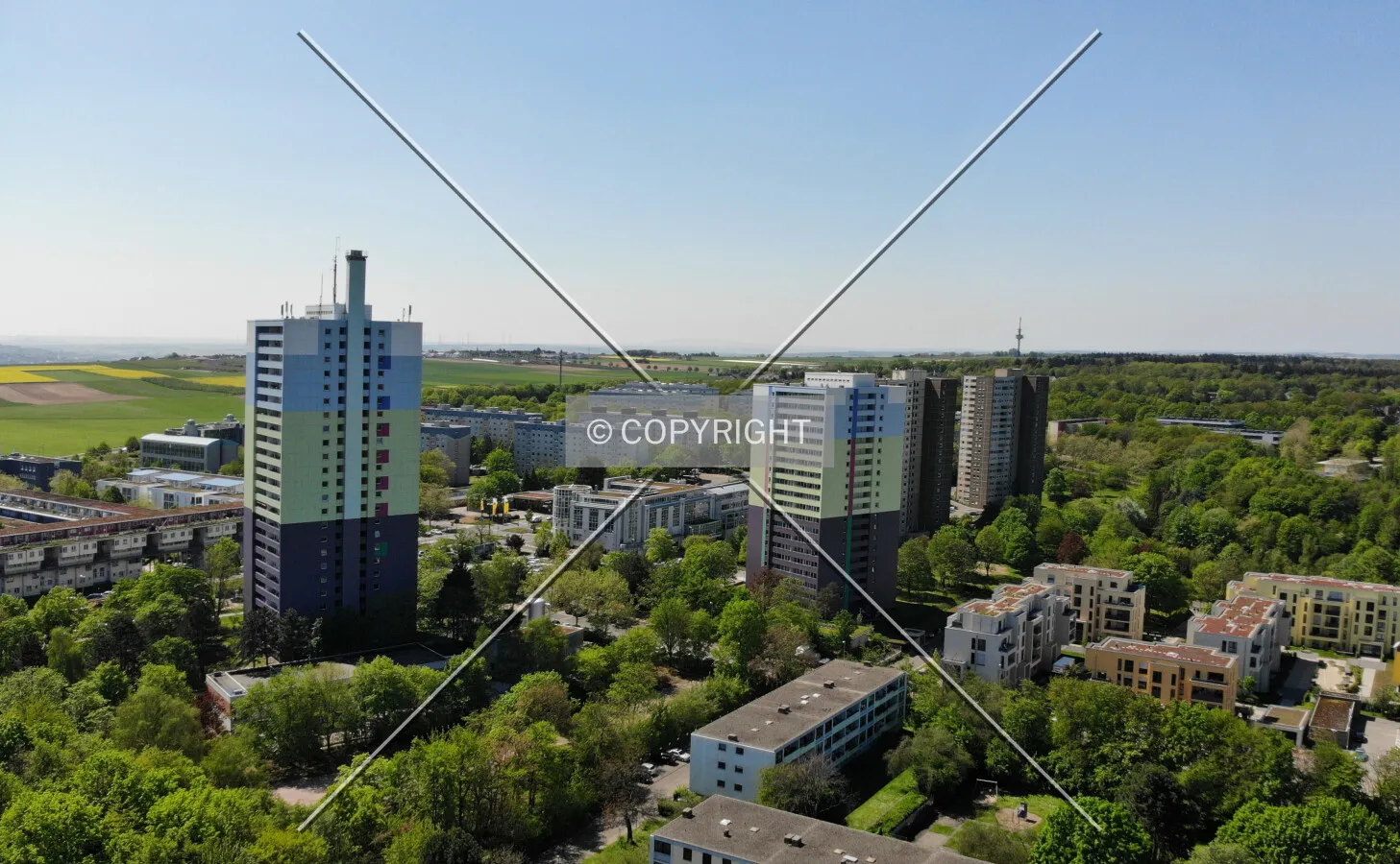High-rises at Regerstraße - complex