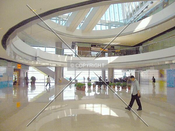 Main podium atrium in the shopping mall