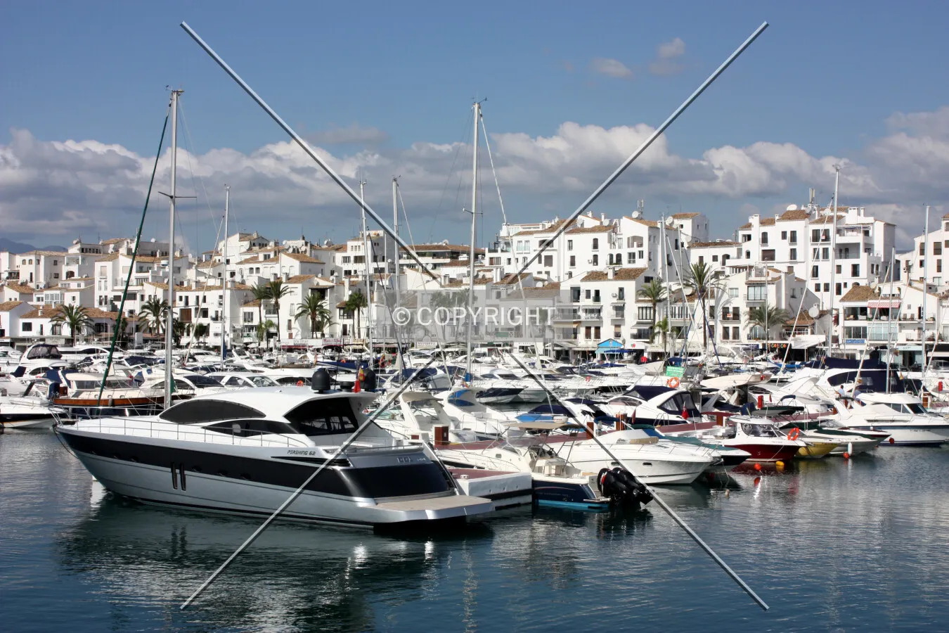 Looking across Puerto Banus marina