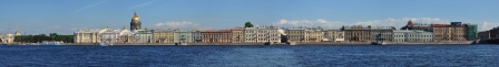 Panoramic view fron Vasilyevski Island