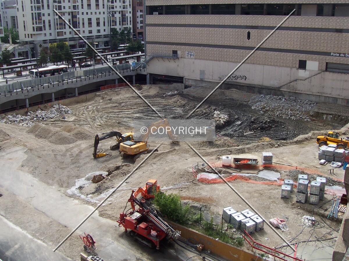Préparation du site de construction