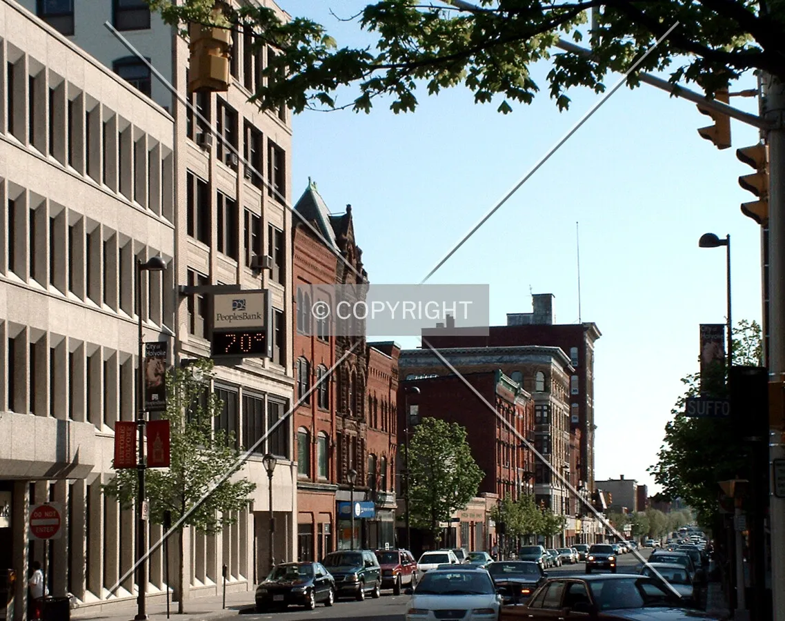 View from the northwest along High Street