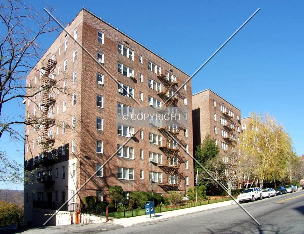 View from the southeast across Broadway