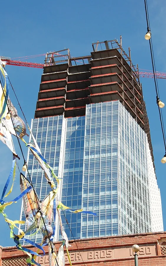 Looking up to the southeast