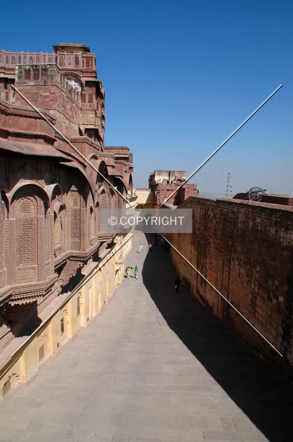 View along the ramparts