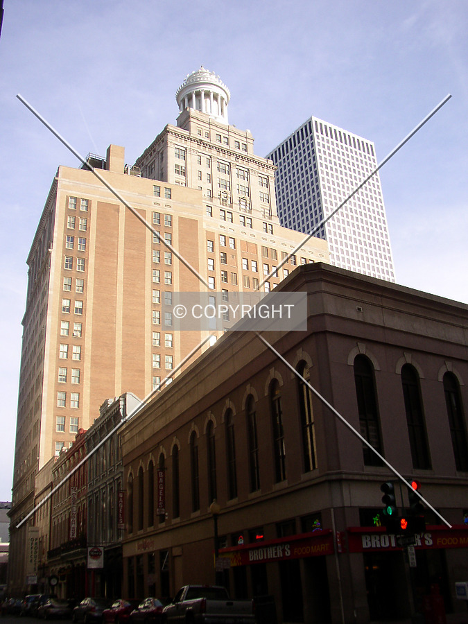 Looking east from Gravier Streer
