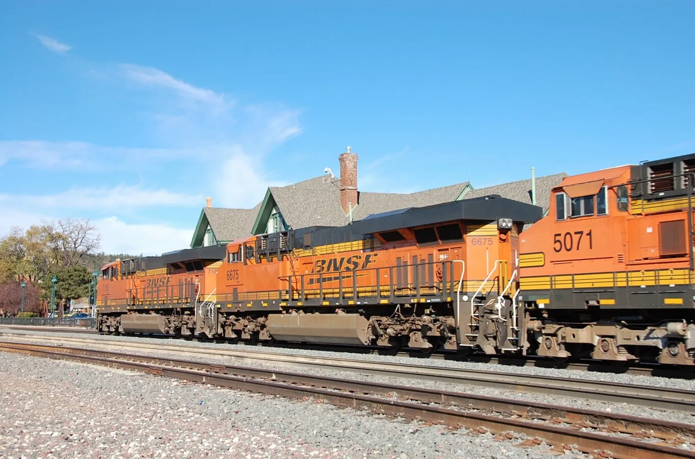 Freight train heading west