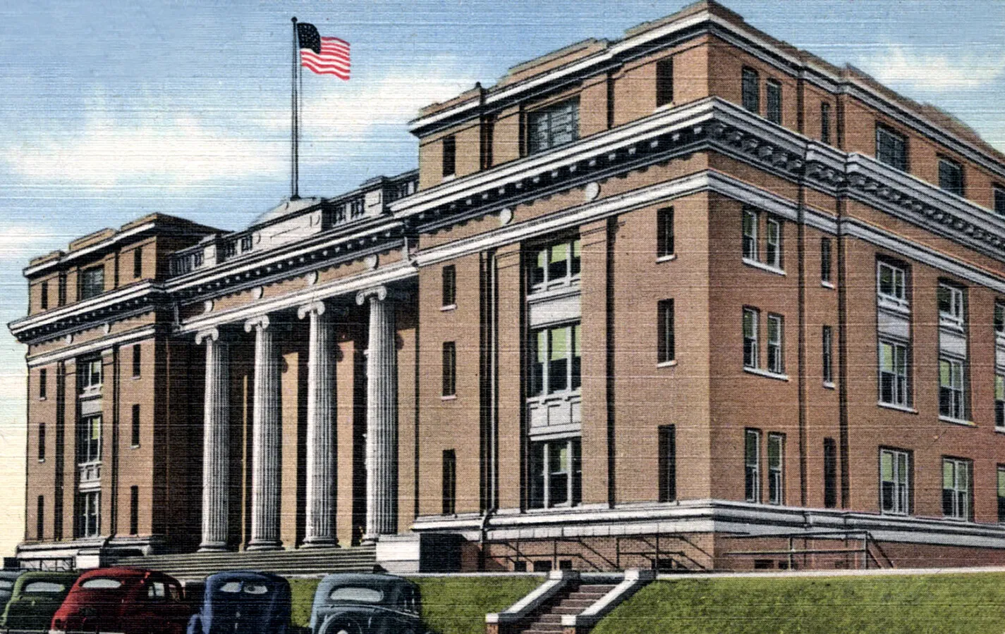 Vintage view from the southeast