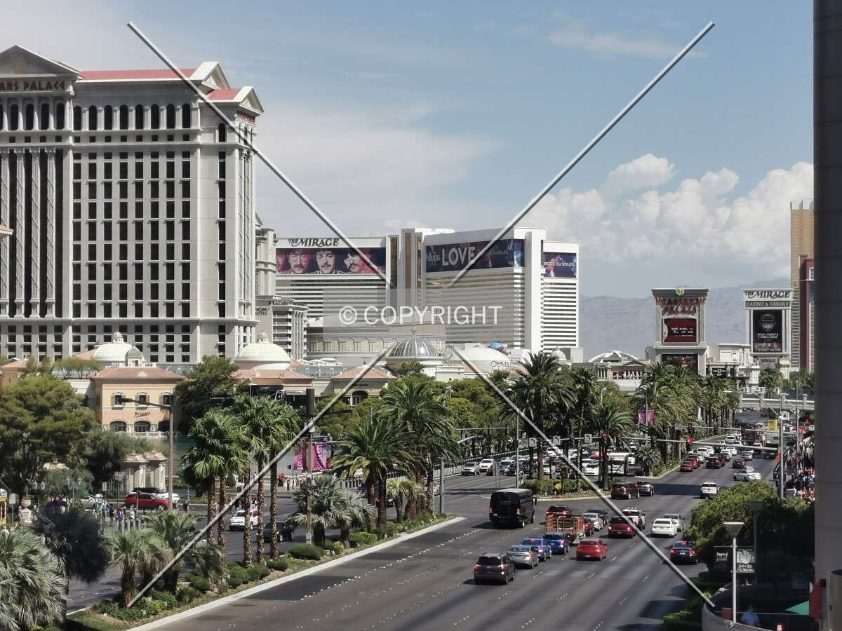 Las Vegas: The Strip and The Mirage in the background