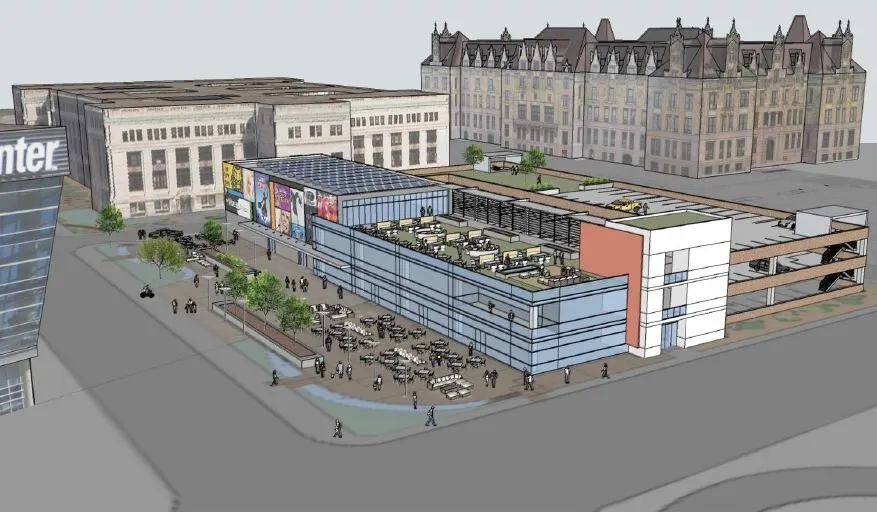 Rendering from the southwest