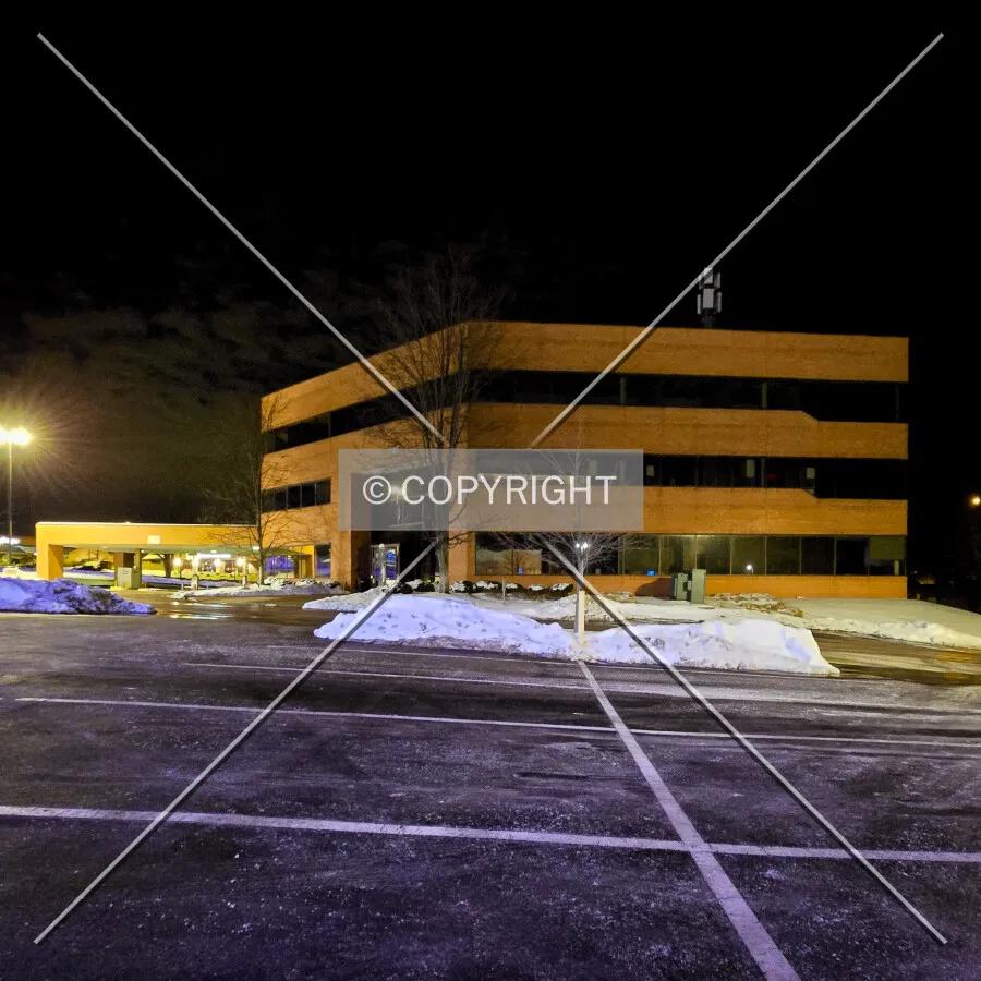 From the west at night; January 12, 2025