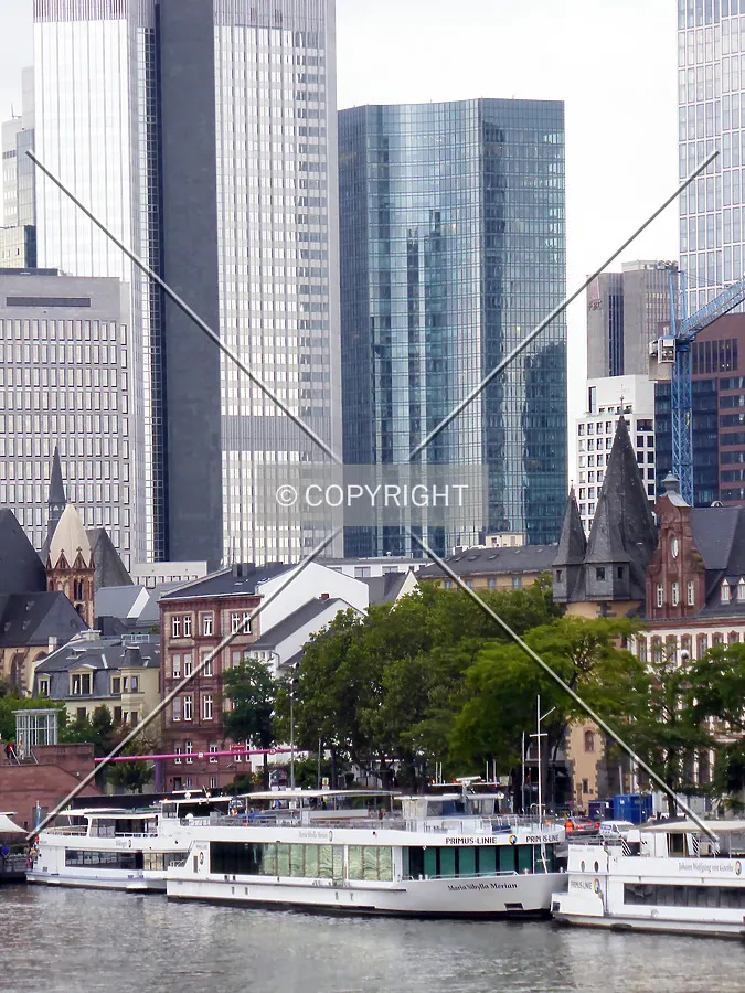 The Skyper skyscraper as seen from the Main river shore