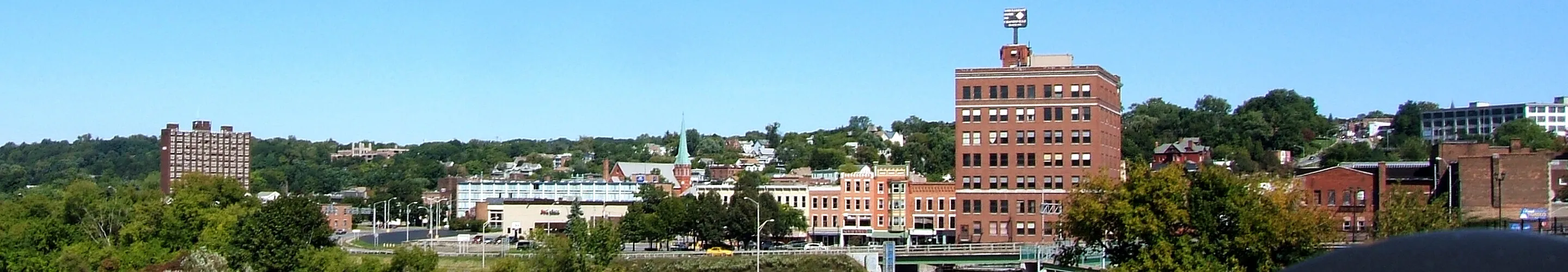 Downtown from the southwest