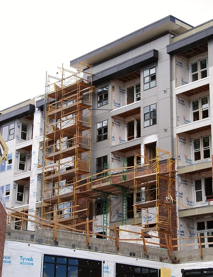 Looking north