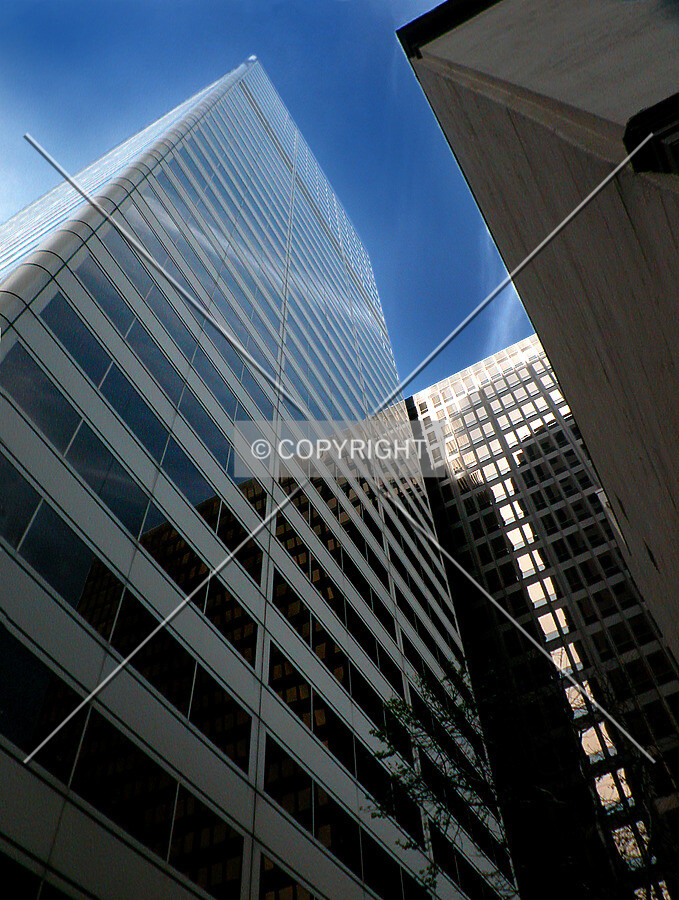 Straight up the southwest corner