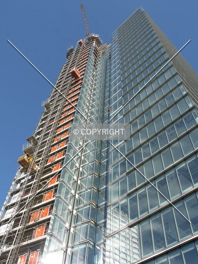Looking up from the Rogierplaats