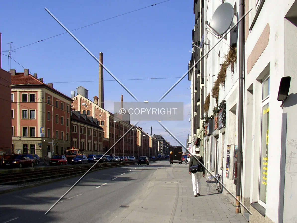 From Grasserstraße to the east