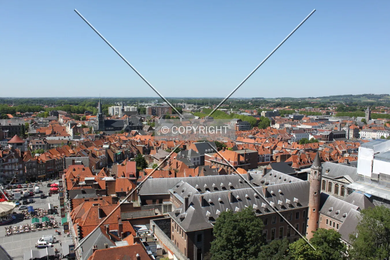 Looking north from the belfry