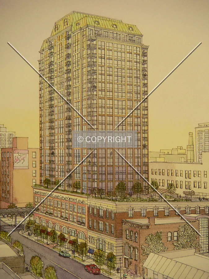 Photo of the building rendering