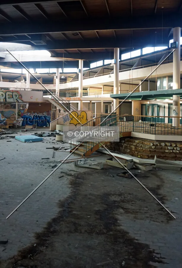 Interior courtyard; March 4, 2016