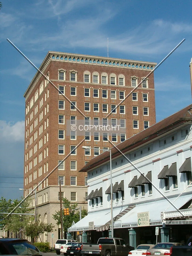 View from the southwest along Fifth Street
