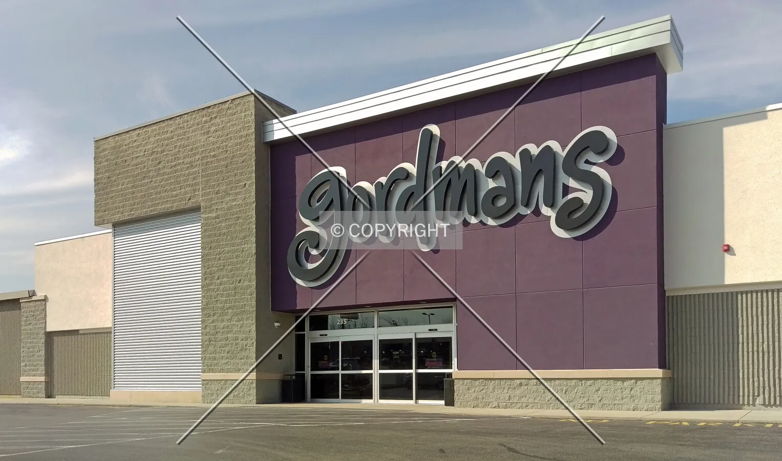 Main entrance of Gordmans; February 22, 2016