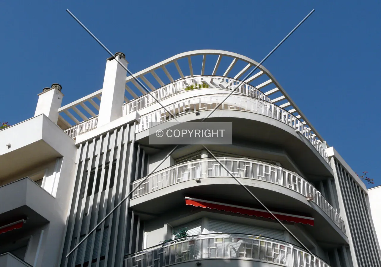 Concrete pergola on top