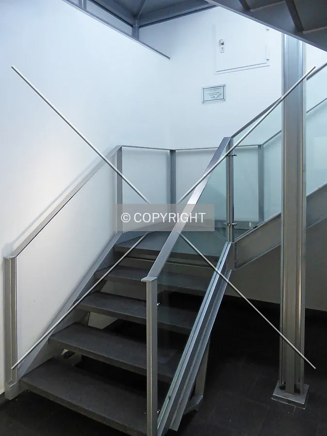 The stairs leading up to the observation deck