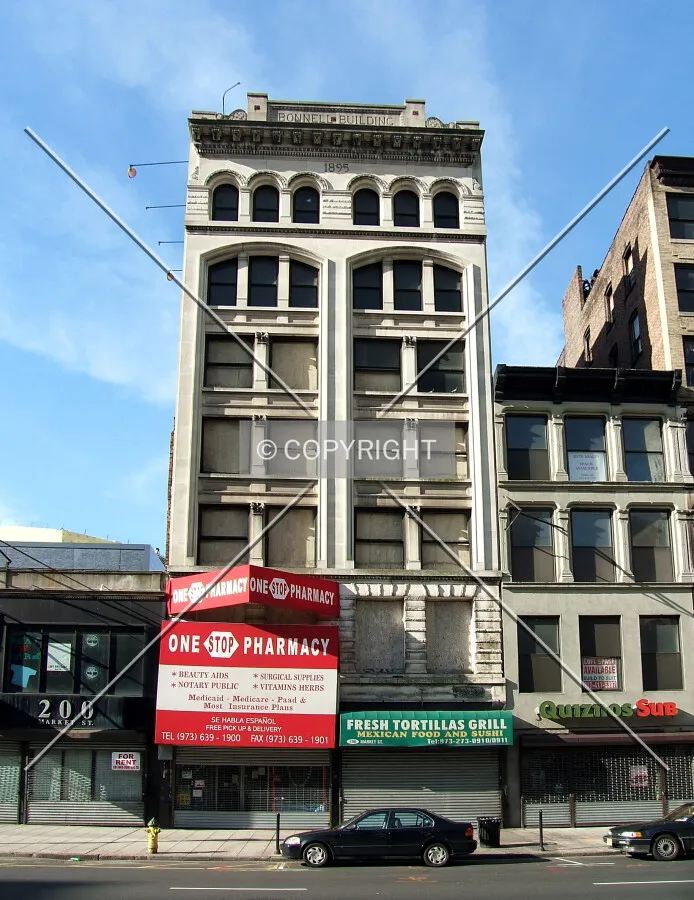View from the northeast across Market Street