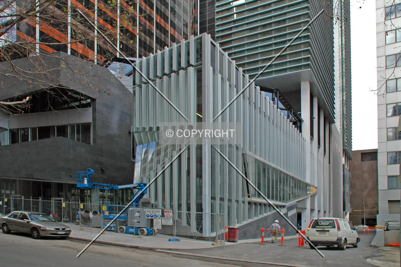 Northwest corner on Little Bourke Street