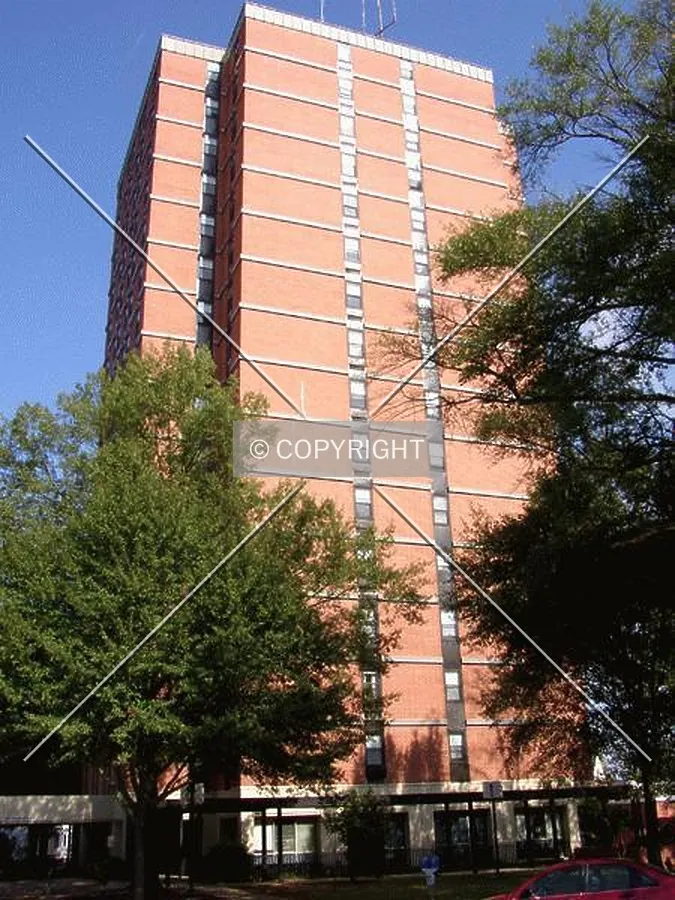 Looking northeast from Marion Street