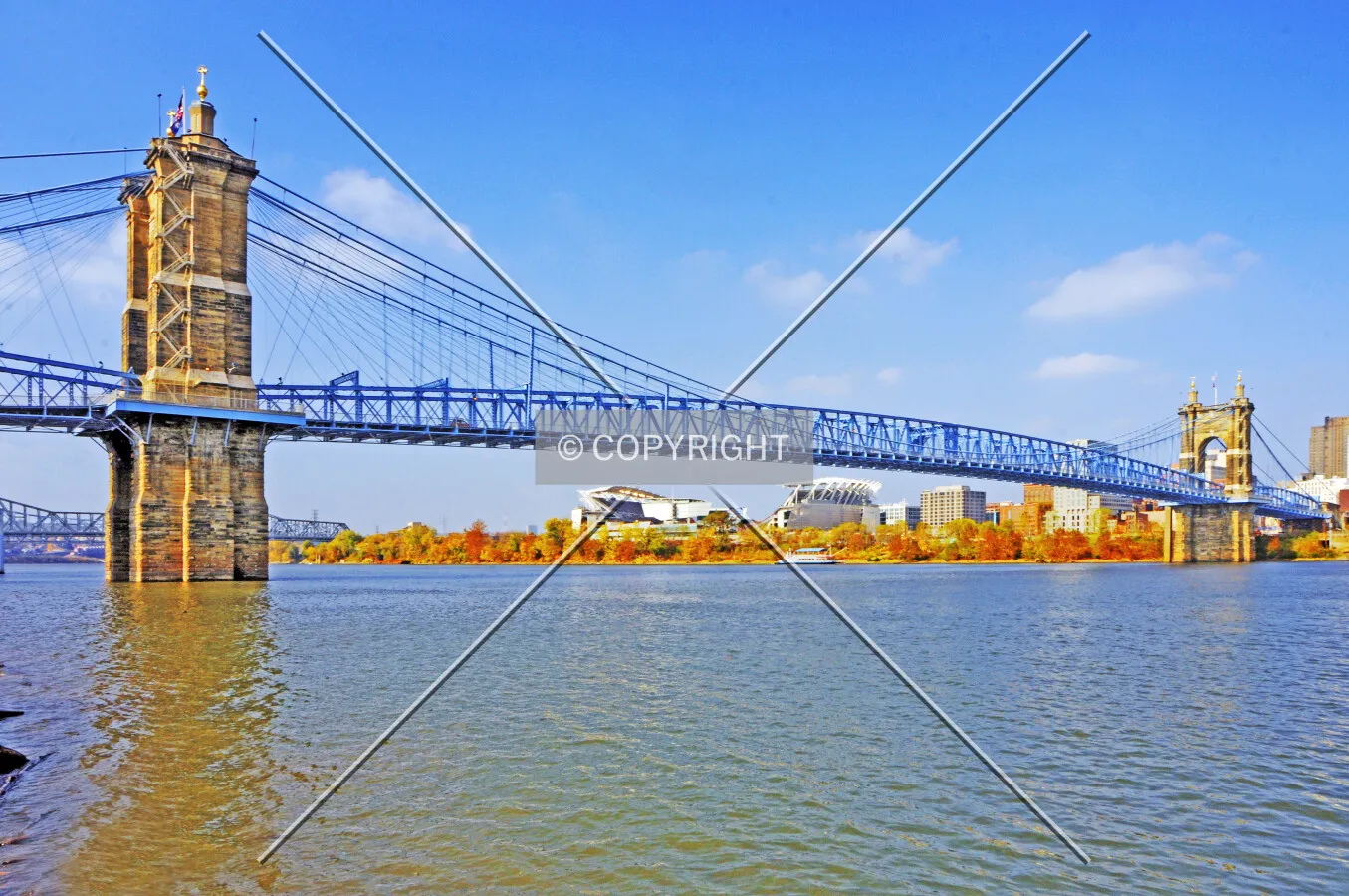 John A. Roebling Bridge, Cincinnati, Ohio, U.S.A.