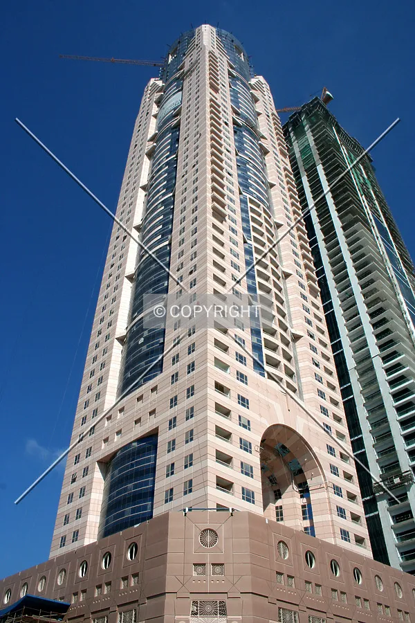 Looking up from the base