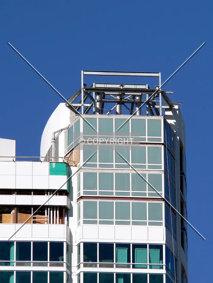 View of the mechanical area from the south