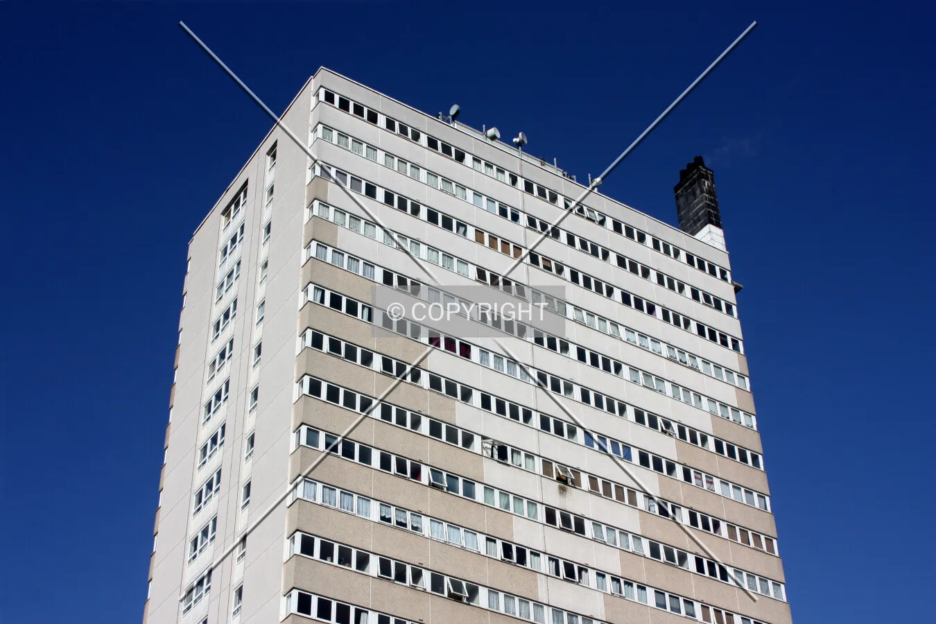 Looking up at the top