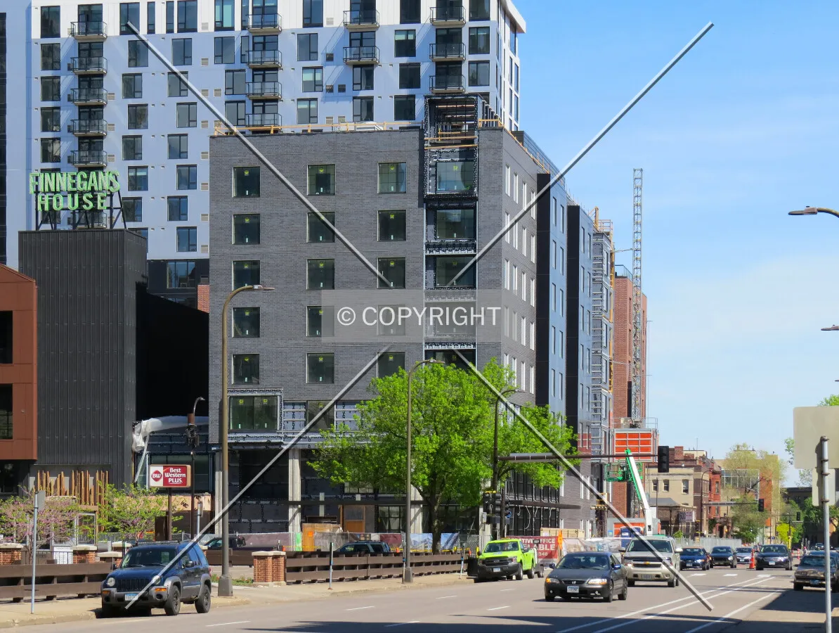 View to the east along 9th Street South
