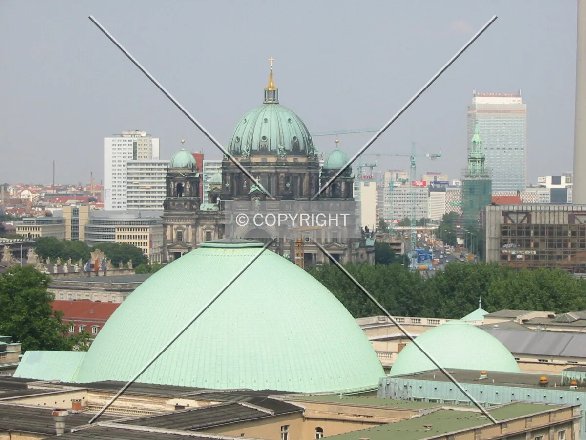 View towards Mitte from The French Cathedral