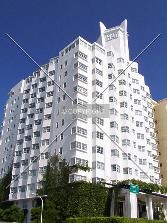 Looking southeast from Collins Avenue