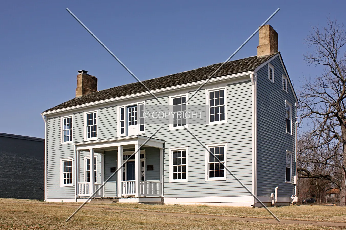 View from the southeast