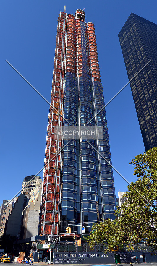 View from the southeast on 1st Avenue