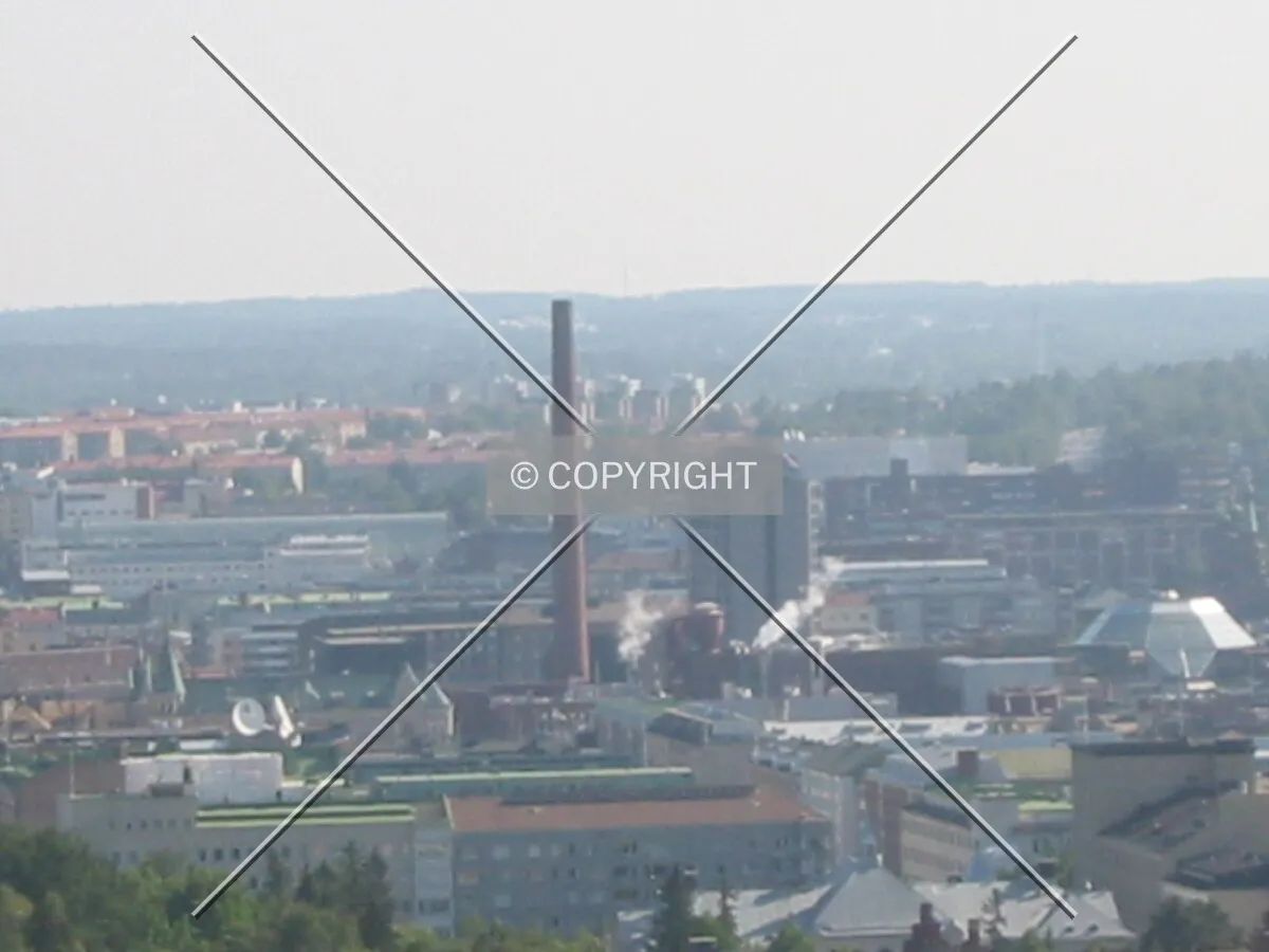 View towards downtown seen from Pyynikki observation tower