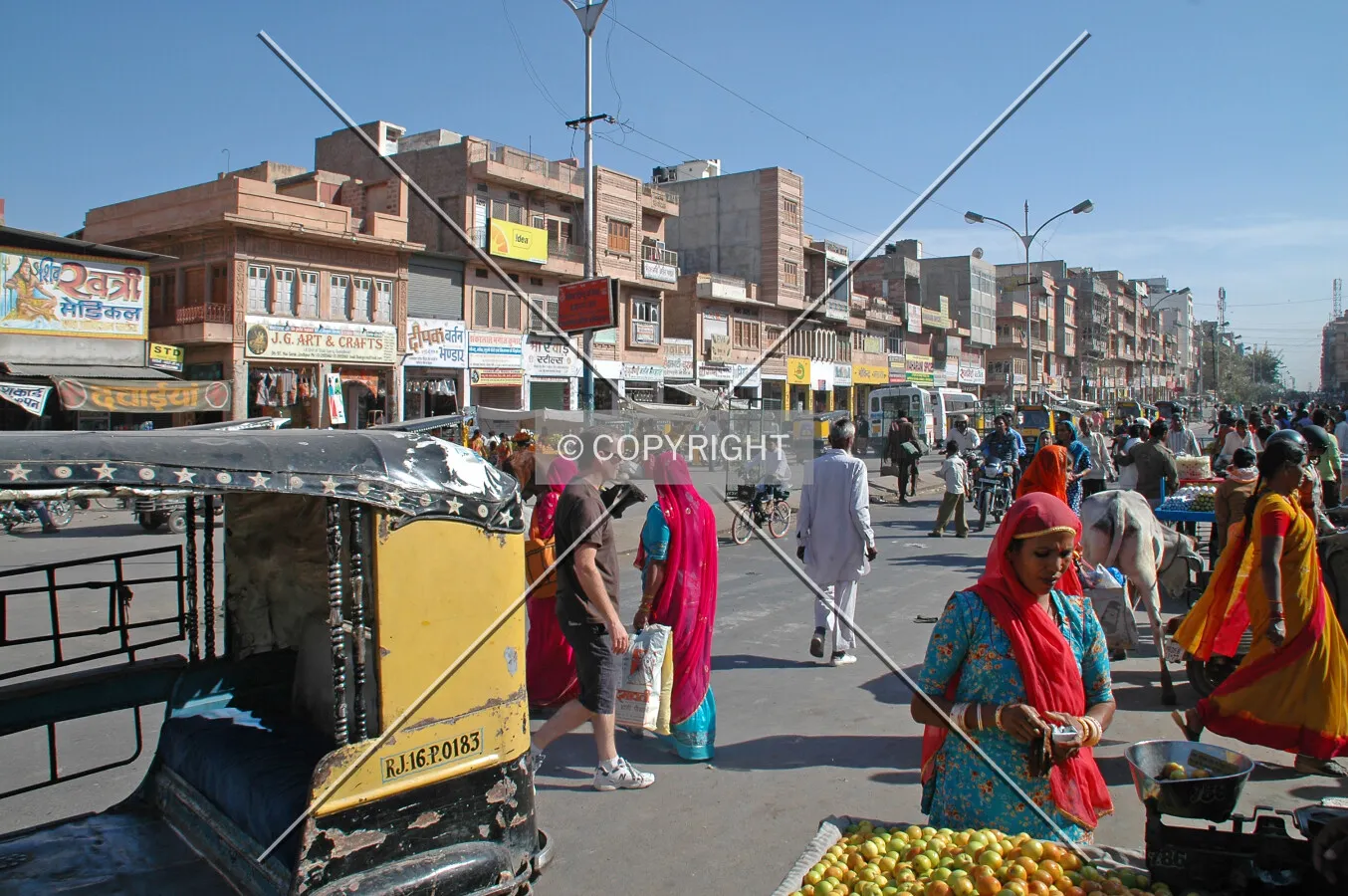Bustling downtown area