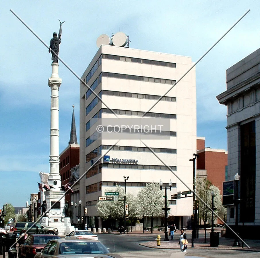 View from the west across Center Square