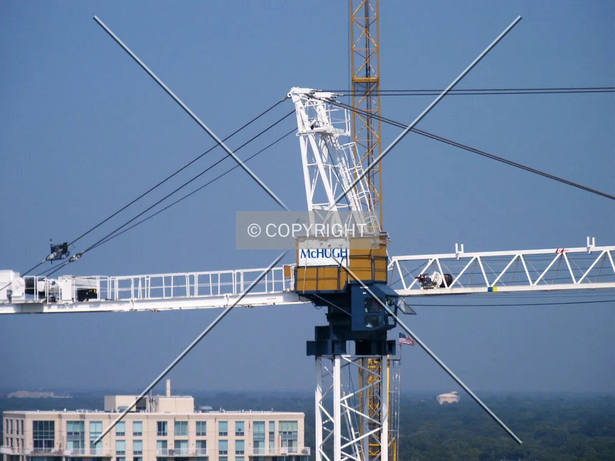 Top of the main tower crane