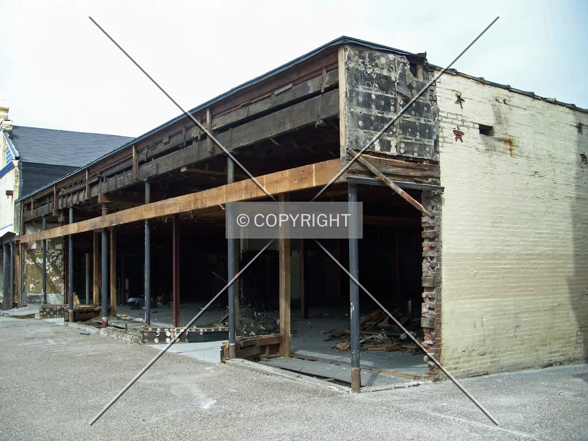 View from the southwest during renovation; March 21, 2008
