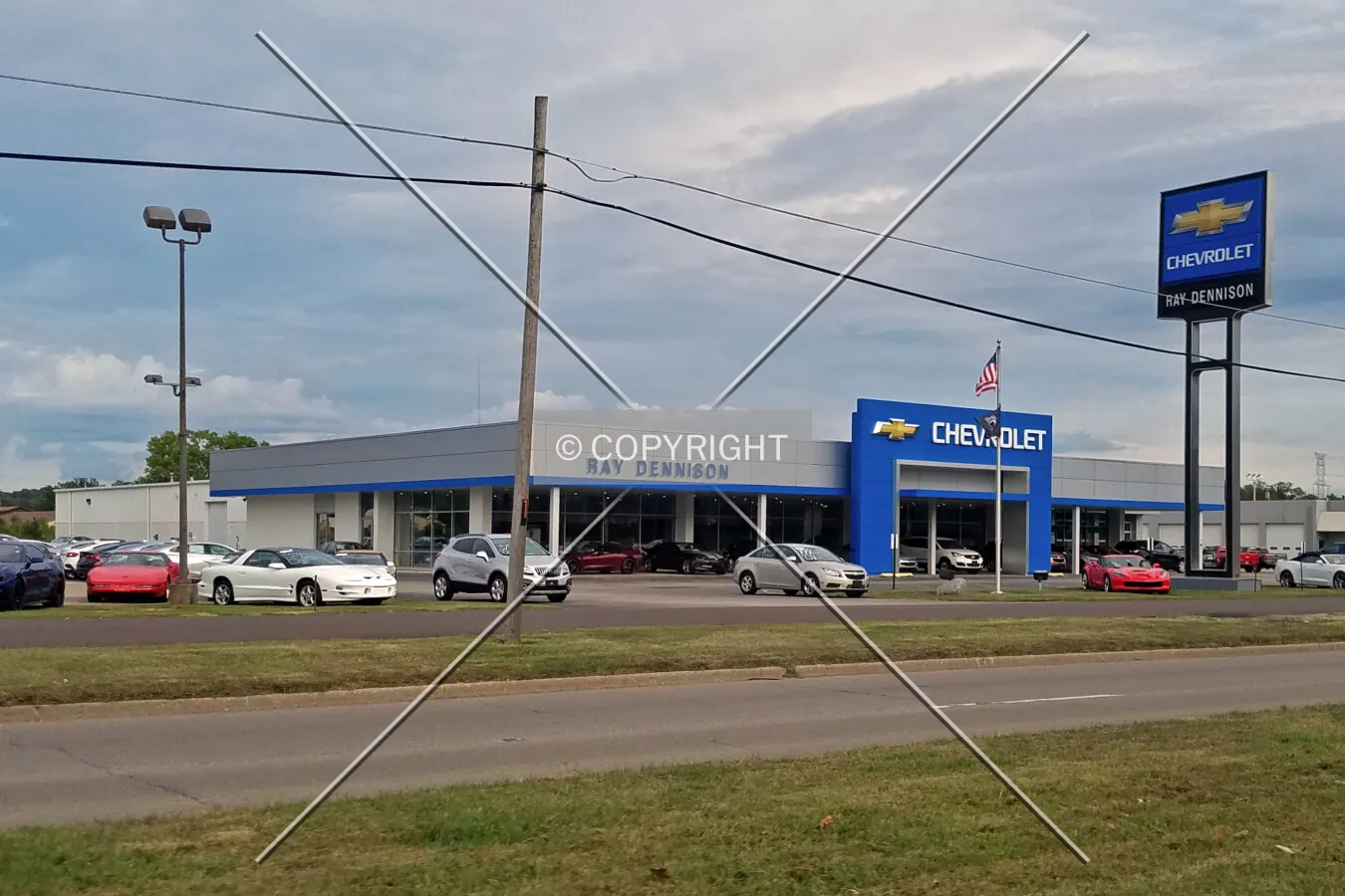 View from the northwest; August 5, 2017