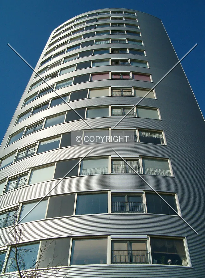 Looking up from the south