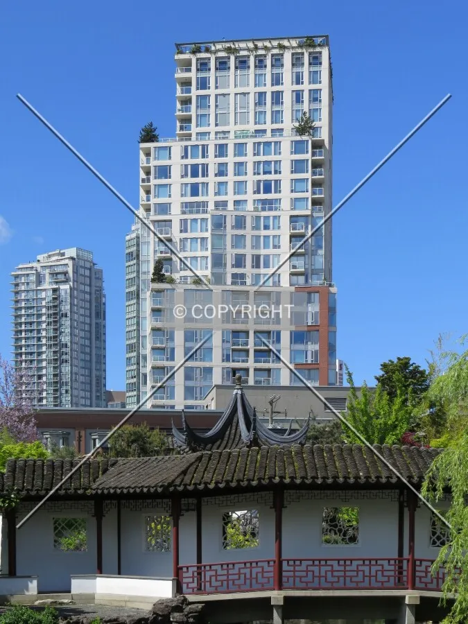 View to the west from the Dr. Sun Yat-Sen Classical Chinese Garden