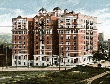 Vintage view from the northwest