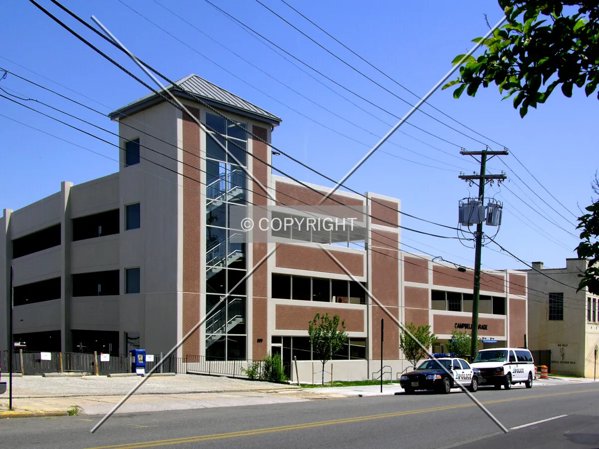From the southwest across Campbell Avenue